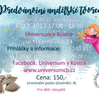 Předvánoční tvoření pro děti i dospělé