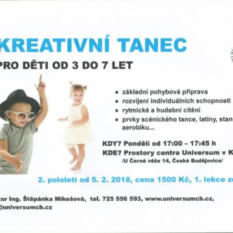 Kreativní tanec pro děti 3-7 let