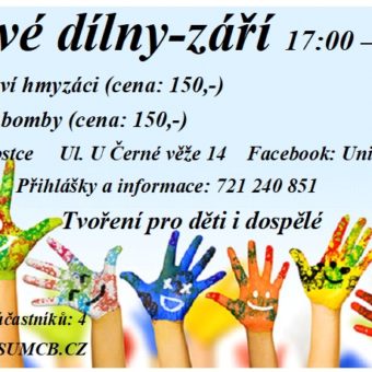 Tvořivé dílny září 2018