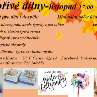 Listopadové tvořivé dílny