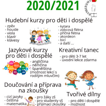 Kurzy pro školní rok 2020/2021